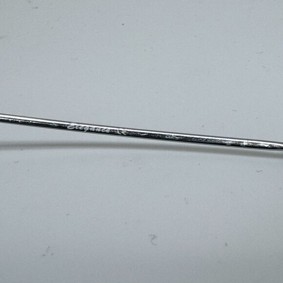 ELEGANCE EL217 Eyeglasses Frames Half Rim Silver Blue 49-20-140 H14352 - Picture 6 of 9